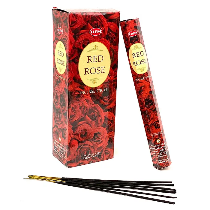Wierookstokjes - Red Rose (rode roos)